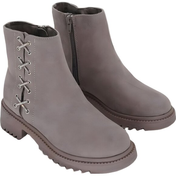 Steve Madden Kids Karra Chelsea Boot Gray Size 2 Big Kid - Picture 4 of 6